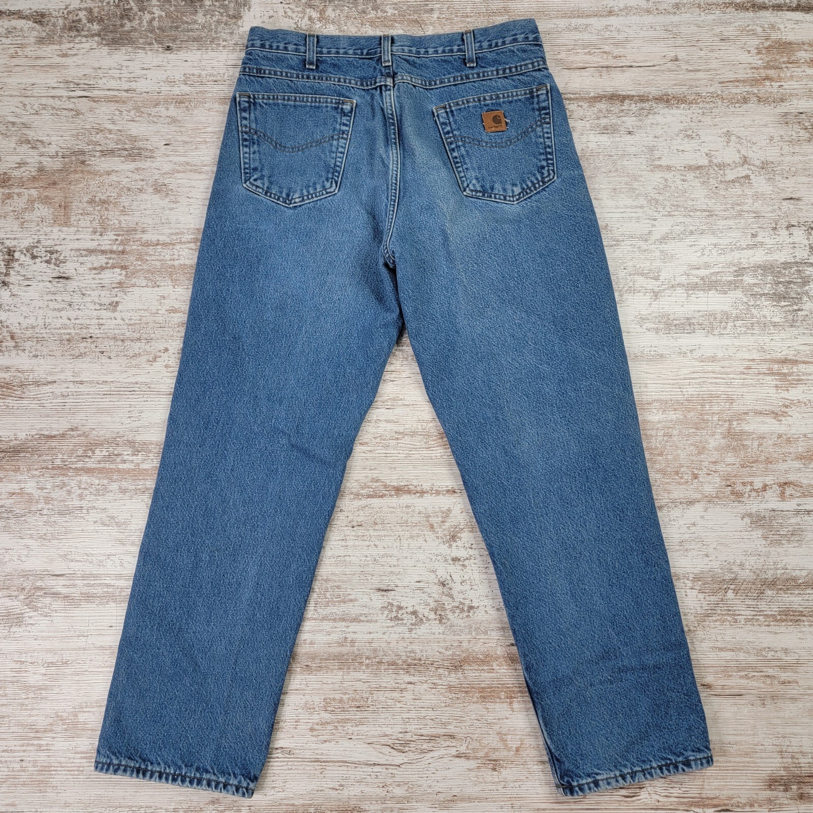 Carhartt Men’s B172 DST Relaxed Fit Flannel Lined Jeans Denim Size