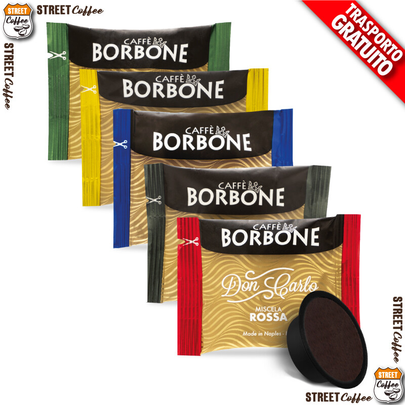 Mix Kit Assaggio 60 capsule 100% Compatibile modo mio caffè Borbone Nera Blu Oro