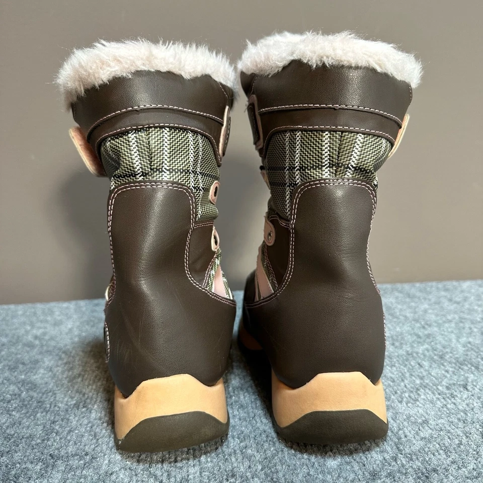 AIRWALK Zapatos Juveniles 2 Rosa Chocolate Imitación Piel Forrada Nieve Lluvia Botas Impermeables Foto 3 de 4