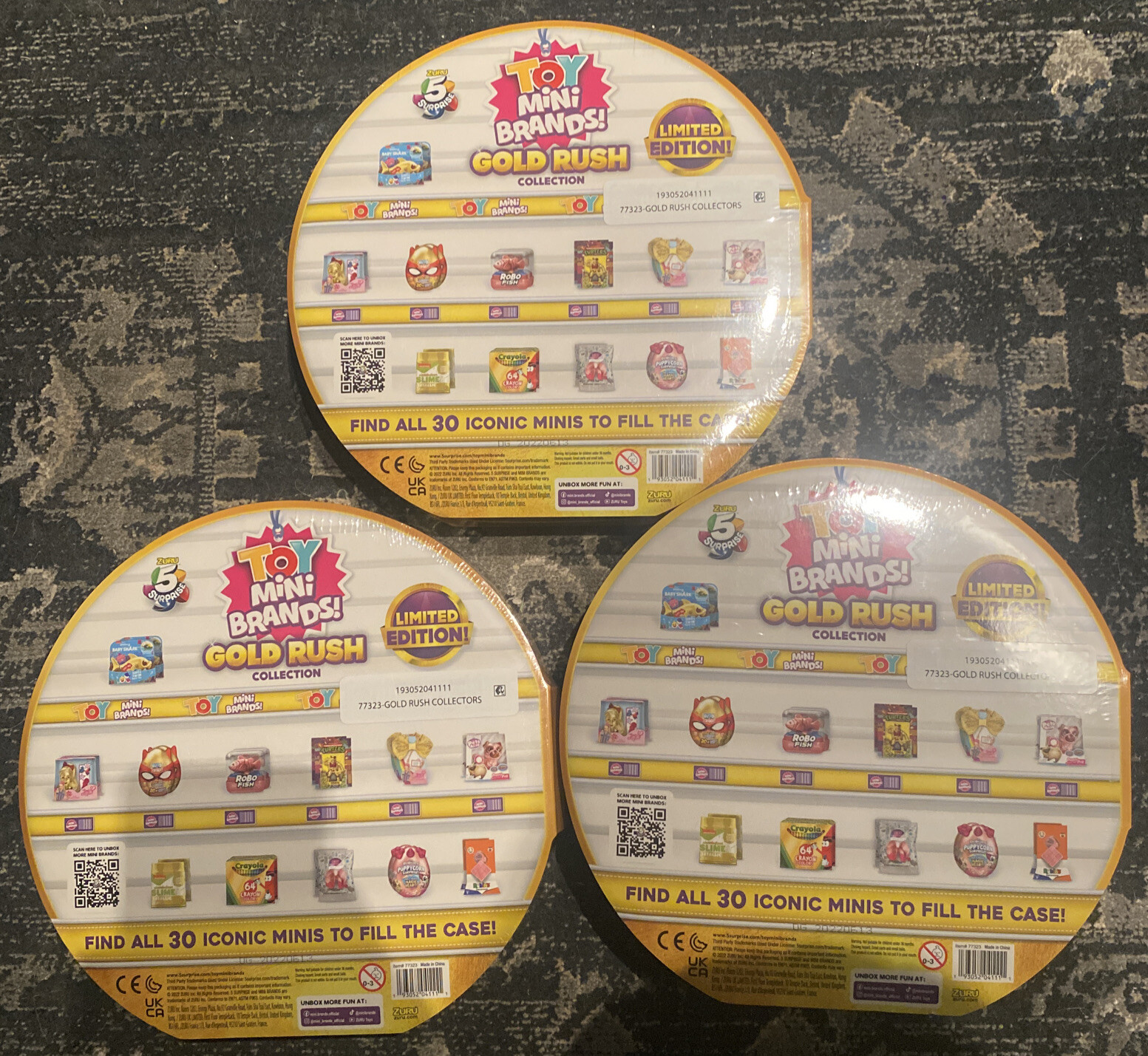 Toy Mini Brands Gold Rush Collector Case Limited Rose Gold Lot Of 3 eBay