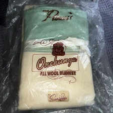 Vintage New Zealand Wool Blanket- Princess Aircell Onehunga Woolen Mills- 84”x70