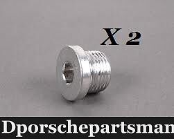 Porsche 911 / Boxster / Cayenne / Panamera Engine Oil Drain Plug [ 2 ] NEW #NS - Picture 1 of 1