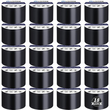 Black Electrical Tape Bulk 18 Rolls 2 Inch X 66ft Vinyl Tape