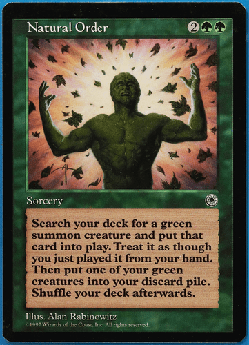 Natural Order Portal HEAVILY PLD Green Rare MAGIC MTG CARD (ID# 505891) ABUGames - Picture 1 of 2