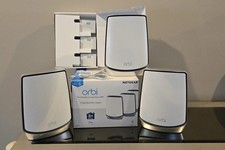 NETGEAR Orbi RBK853 AX6000 Tri-Band Mesh Wi-Fi 6 System 3-pack - White