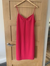 Ladies Hot Pink Zara Midi Dress Size M