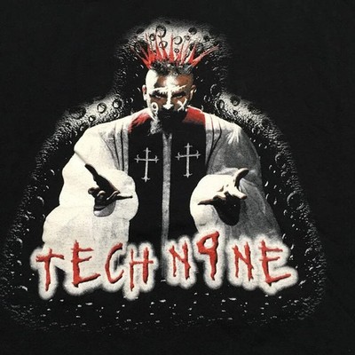 Tech N9ne Rapper Men T-shirt Black Short Sleeve All Sizes S-5XL TH496