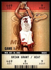 Brian Grant 2002-03 Fleer Authentix #37 Heat NBA READ FREE SHIPPING AutographDen