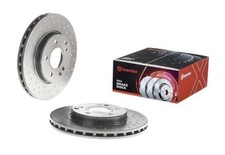 09.8411.1X Xtra UV Coated Pillar Vented drilled Front Brake Rotor MERCEDES