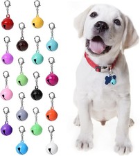 16 Pcs Cat Dog Collar Bells Jingle Bell Cat Collar Dog Collar Charms Colourful