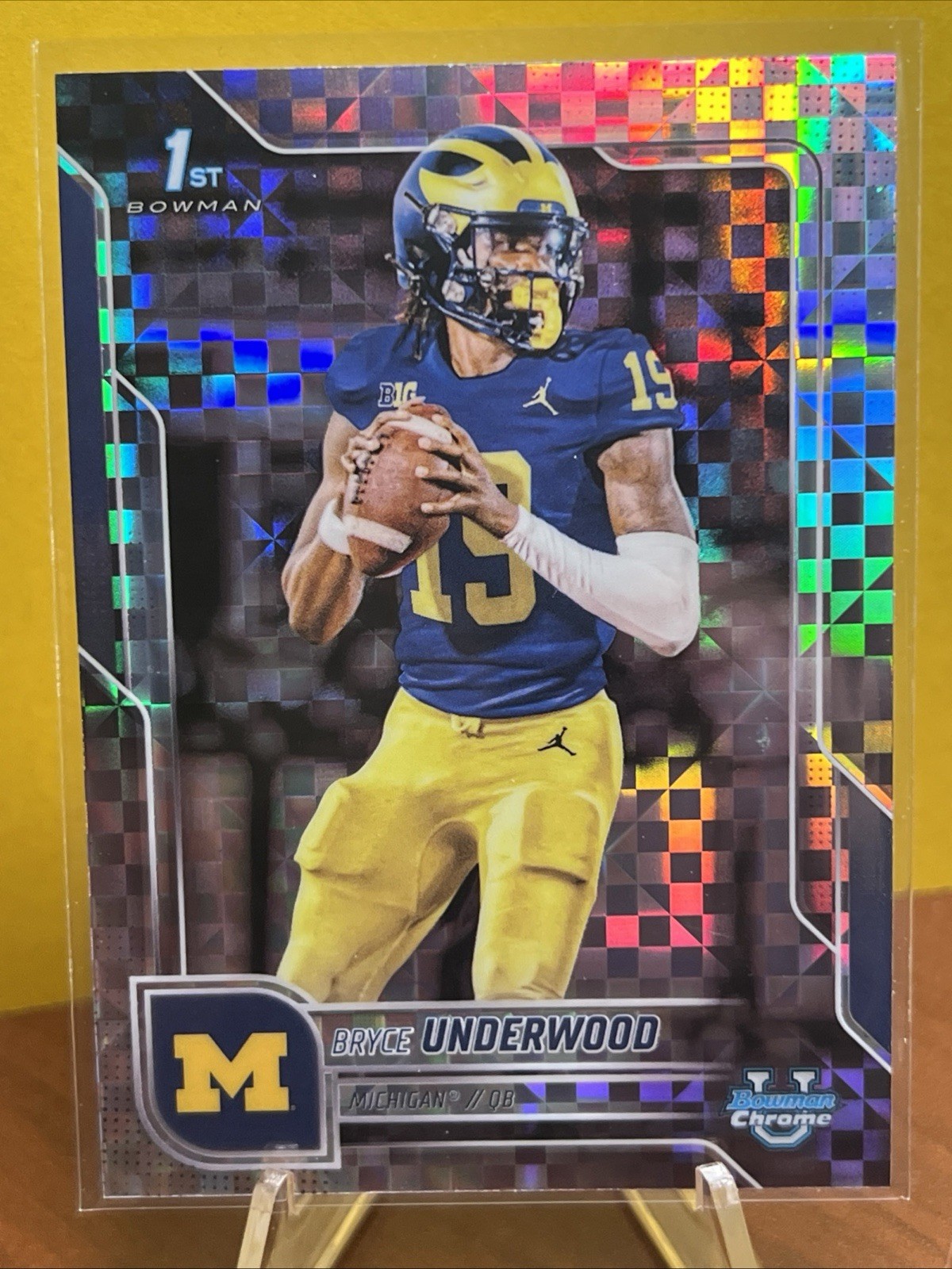 2025 Bowman University Chrome - Bryce Underwood #196 X-Fractor (RC)