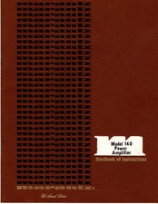 Marantz Model 140 Handbook of Instructions - Original with Schematic
