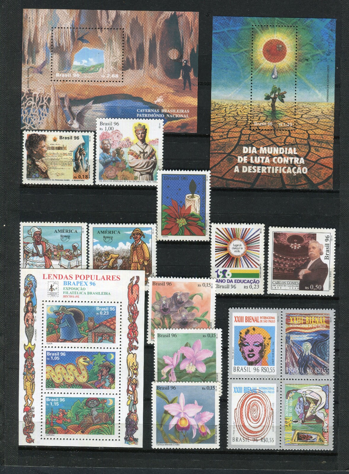 Brazil - 1996 - MNH - Sc CV $137 - 2 scans