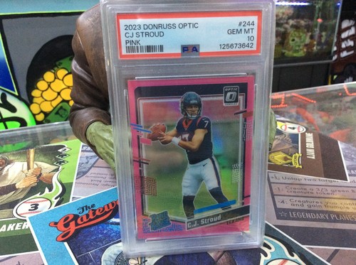 Panini 2023 Donruss Optic Rated Rookie C.J. Stroud Pink Prizm #244 PSA 10 Graded