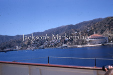 Avalon 1955 Catalina Island From The Water California Red Kodachrome Color Slide
