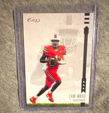 SAGE 2025 Low Series Cam Ward Rookie Card #1 University of Miami Football. rookie card picture