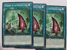 Yugioh Terrors in the Hidden City X3 Common MP23-EN206 1st Ed Near Mint Playset