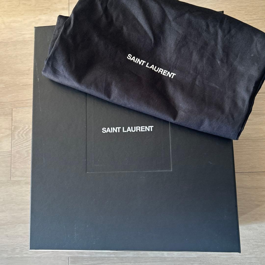 Saint Laurent Paris Short Boots Shoes EU 37 US 7 Suede Black Authentic thumbnail 7