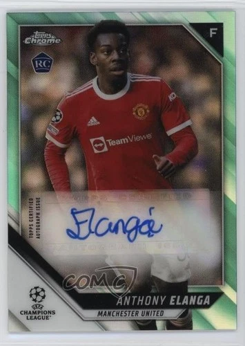 2021 Topps Chrome UEFA Champions League /199 Anthony Elanga Rookie Auto RC 1ln4