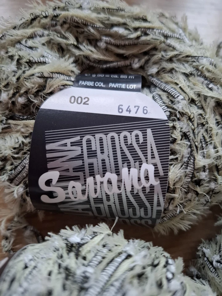 600g Wolle Lana Grossa Savana  500g Fb 002/100g Fb 009 f. zB. Weste o. Schal - Bild 3 von 4