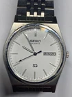 Vintage SEIKO 8C23-6040 Battery Mens Watch Pre-Owned Runs #32-44