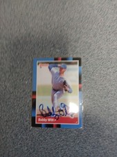 Bobby Witt Sr Signed In Person 1988 Donruss Rangers Card A8