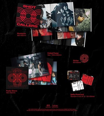 LNGSHOT SHOT CALLERS EP Album STANDARD Ver/CD+Photo Book+3 Poster+