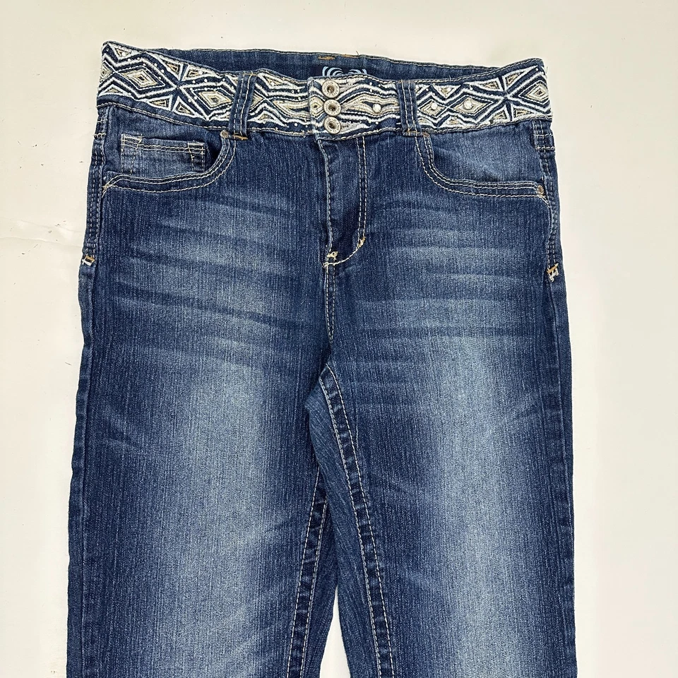 Pantalones de mezclilla Angels Bootcut para mujer talla 12 azul lavado oscuro Foto 2 de 4