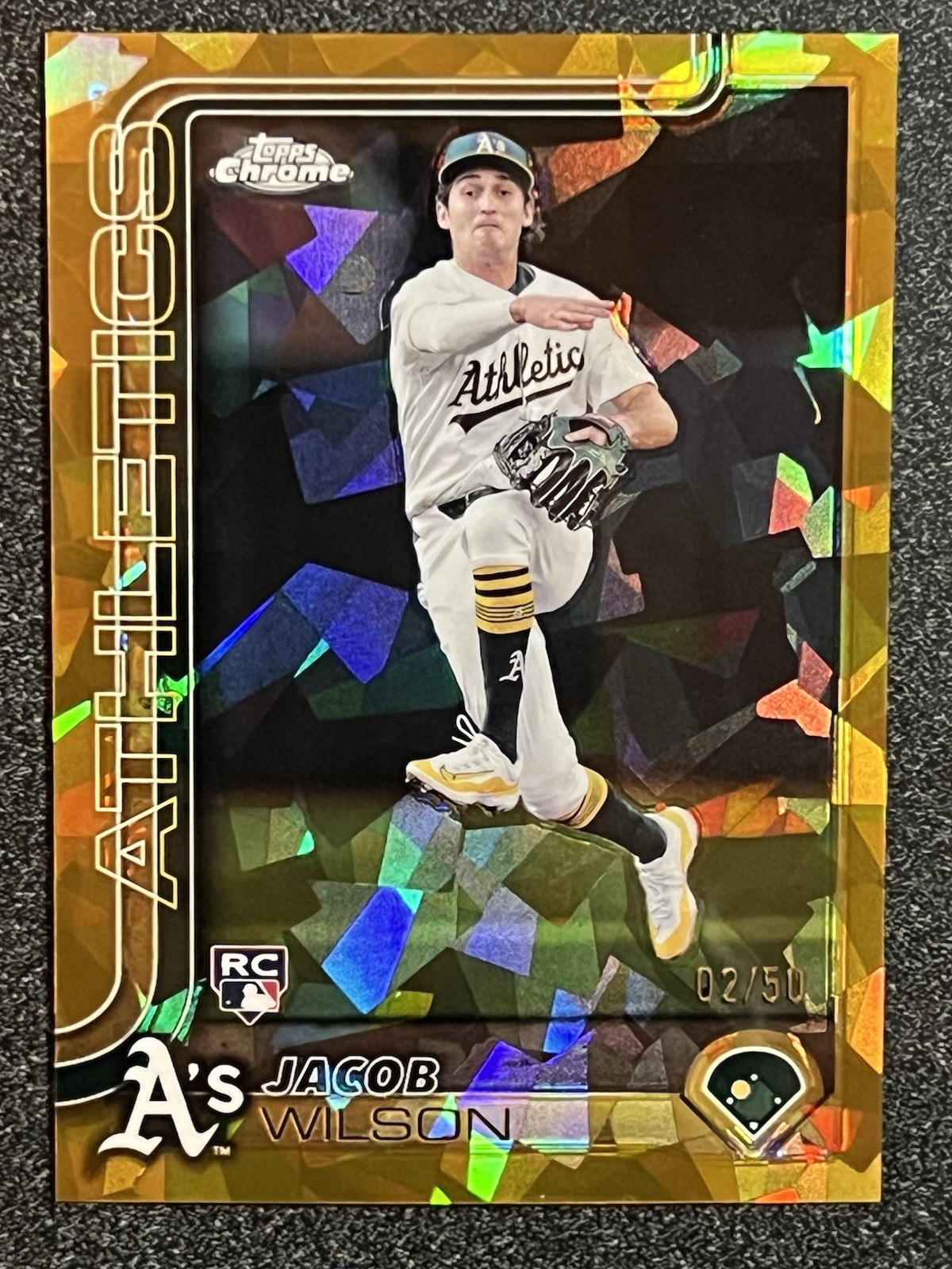 Jacob Wilson (RC) - 2025 Topps Chrome Sapphire #96 02 /50 Gold
