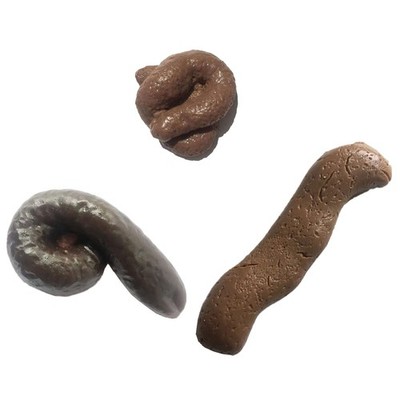 Cooplay 3pcs Different Shapes Simulation Poop Prank Toy Small, Brown