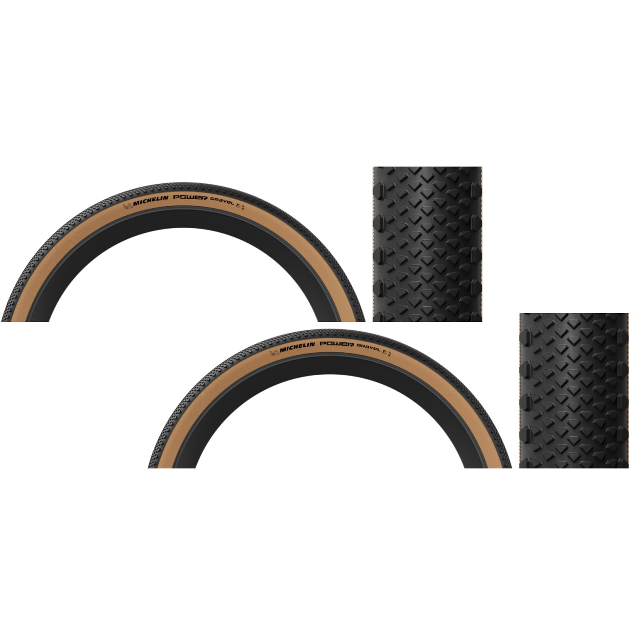 Michelin Power Gravel Tubeless Folding Tires 700x47 Tan, Rei