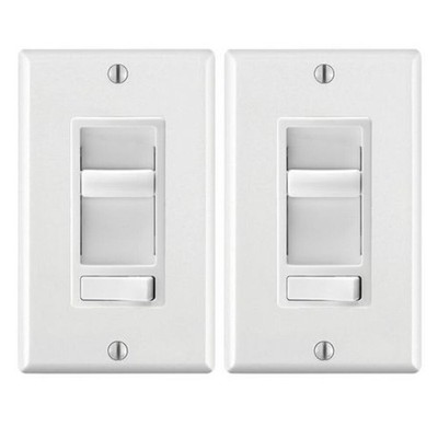 Leviton Decora SureSlide Universal Slide Dimmer, 600W Incandescent, 150W Dimmabl
