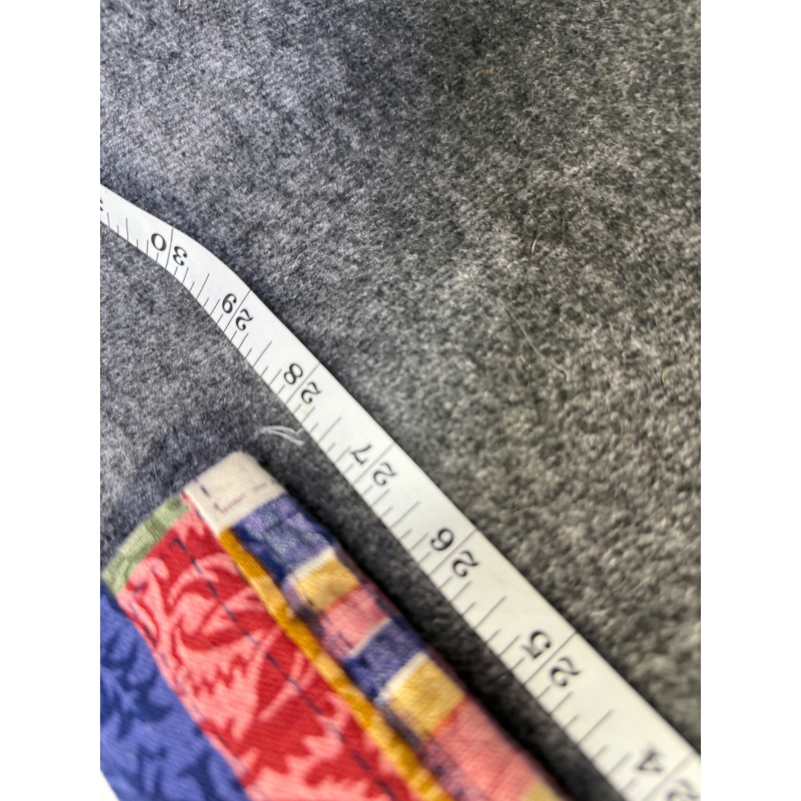 70s Multicolor Patchwork Print Straight Leg Pants… - image 5