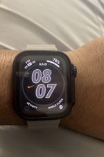 Apple Watch Series 8 45mm Starlight Aluminium Case with Sport Band, Regular (GPS