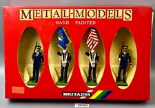 Britains 7307 Metal Diecast Figures U.S. Air Force Colour Party 1/32 1986