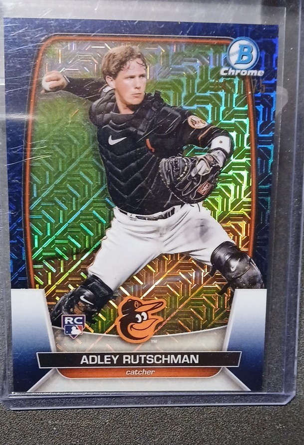 2023 Bowman - Adley Rutschman #40 Chrome Navy Mojo Refractor /175 (RC)