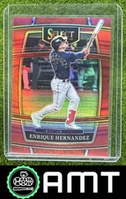 Enrique Hernandez 2022 Panini Select Red 44/199 Boston Red Sox #84