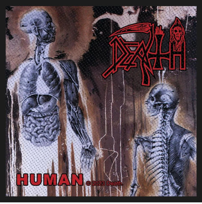 DEATH AUFNÄHER PATCH # 3 HUMAN 10x10cm FLICKEN ABZEICHEN