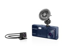 Minolta Dash Camera – 3-Channel 1080P Car DVR Rear & Interior , 32GB Card (Blue)
