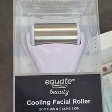 Equate Beauty Cooling Facial Roller Lavender Silver Stainless Steel Soothes