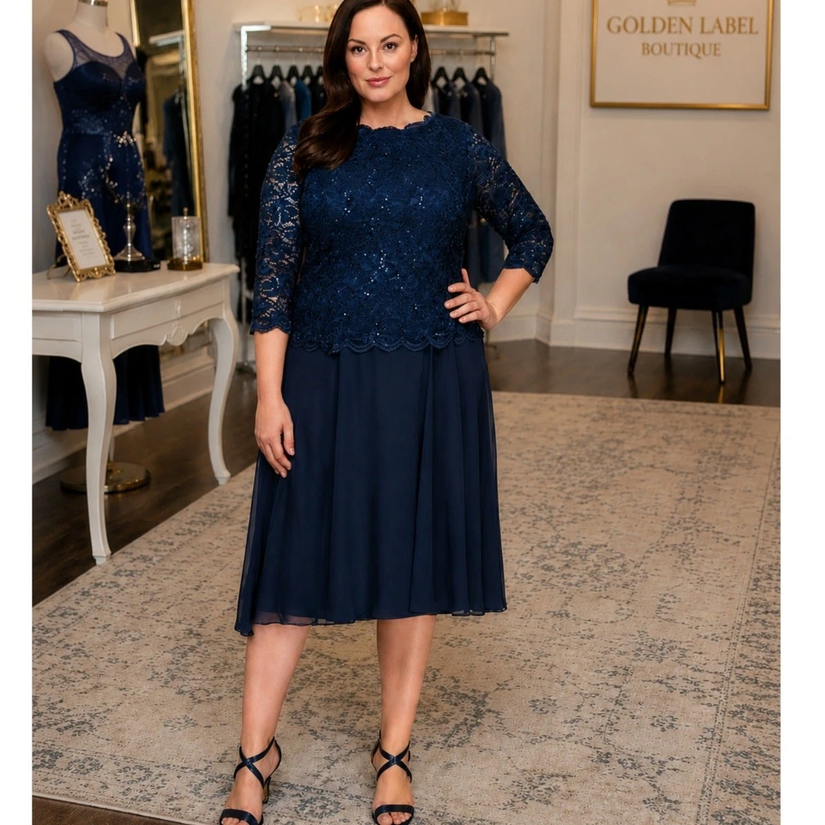 sachin and babi light blue dress Plus Size Evening Dresses & Gowns | Plus Size Long Formal Dresses main image 1