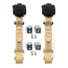 Vw Type 2 Split 1949 - 1967 Standard 3pt Tan Seat Kit Wbrackets-2 Belts Vw Type 2 Split 1949 - 1967 Standard 3pt Tan Seat Kit Wbrackets-2 Belts