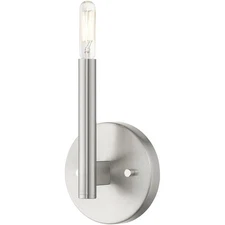 Livex Lighting 51171-91 Copenhagen Wall Sconce Brushed Nickel
