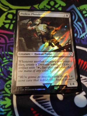 SURGE FOIL Pitiless Plunderer - FIN FIC Commander - NM MTG Magic: The Gathering