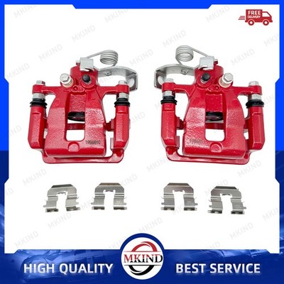 For Kia Rio 2012 2013-2017 Rear Left & Right 2PCS Disc Brake Caliper w/ Bracket