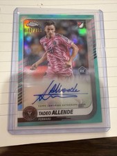 Topps Chrome MLS Tadeo Allende Inter Miami CF -Aqua Wave-Rookie Autograph /199 
