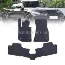 For 2021 2022 2023 2024-2026 BMW 430i Front & Rear Floor Mats Carpet Black New