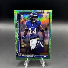 Malaki Starks 2025 Topps Chrome (#347) Green reptile Refractor /99 (RC)
