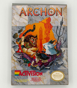 Retro 1984 "Archon" Nintendo NES - Complete In Box MINT box w/manual & poster