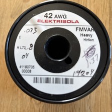 Fil d'enroulement magnétique en cuivre 42 AWG Heavy Formvar - rouleau de 1,37 lbs